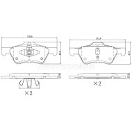 Колодки тормозные перед FORD MAVERICK 01-08/ MAZDA TRIBUTE 04-08 SAT
