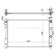 Радиатор MITSUBISHI COLT Z3 04-11 EUR SAT