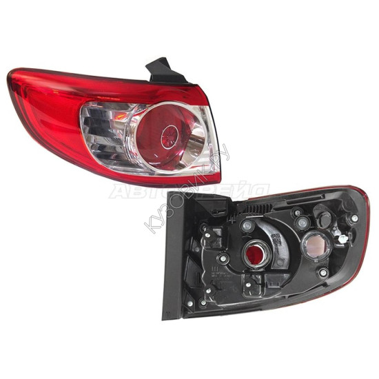 Фонарь задний HYUNDAI SANTA FE 09-12 лев DEPO