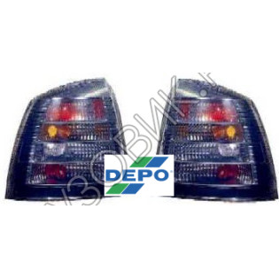 Тюнинг-фонари (комплект) в крыло Opel Astra G (1998-) DEPO