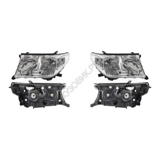 Фары Тойота Лэнд Крузер Toyota LandCruiser 200 (2008-2011) комплект 2 штуки левая и правая TOYOTA высокое качество